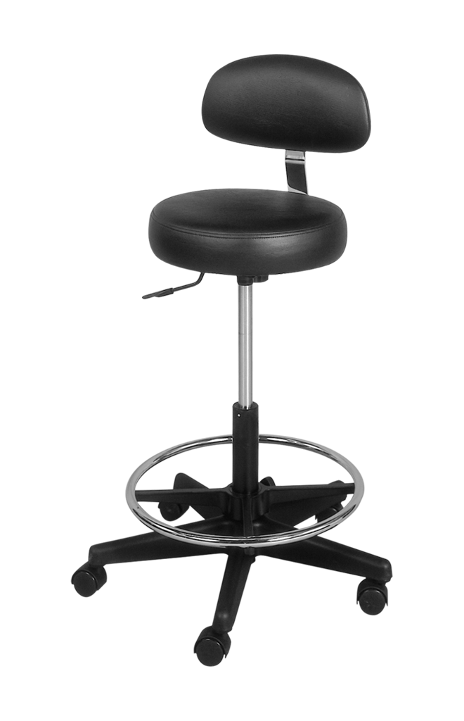 "Advantage" TE Salon Stool with Backrest