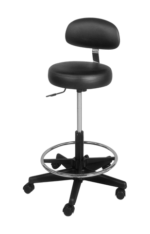 "Advantage" TE Salon Stool with Backrest